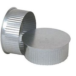 Air Duct Products 5425.10-28 - 10" Riser Pipe End Cap, 28 Gauge