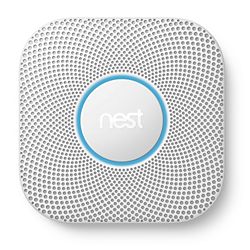 Nest S3004PWBUS - 2nd Generation, Protect Smoke and Carbon Monoxide Alarm, White, 6 Long-Life AA Ultimate Lithium Batteries
