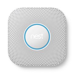 Nest S3005PWLUS-2nd Generation Protect Smoke & Carbon Monoxide Alarm, White, 120V Connector, 3 Long-Life AA Lithium Batteries