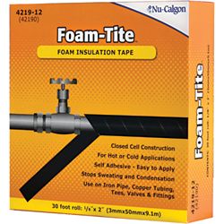 Nu-Calgon 4219-12 - Insulation Foam Tape, Foam-Tite - 2" x 1/8" x 30´ roll