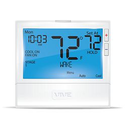 TRADEPRO® TP-S-855C - VIVE 5+1+1 or 7 Day Or Non-Programmable, 3H/2C Universal With 8 Sq. In. Display