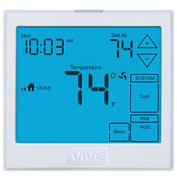 TRADEPRO® TP-S-905 - VIVE Touchscreen, 5+1+1 or 7 Day or Non-Programmable, 1H/1C With 13 Sq. In. Display